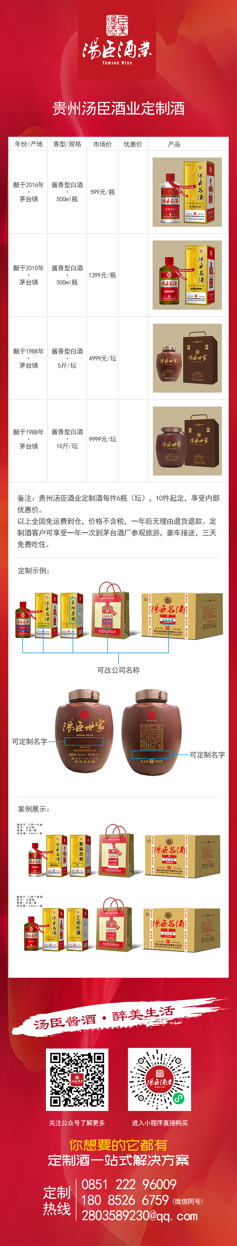 汤臣定制 - 贵州汤臣酒业有限责任公司 -  